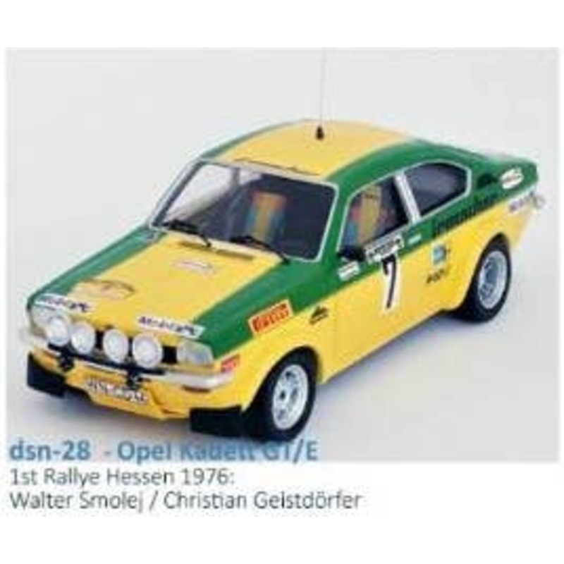 1/43 Opel Kadett GT / E 1976 Hessen Rally 1st # 7 Walter Smolej / Christian Geistdorfer