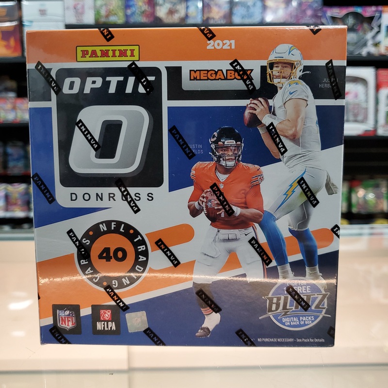 2021 Donruss Optic Football Mega Box (Blue Hyper Parallels)