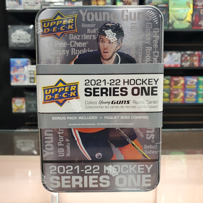 2021-22 Upper Deck Hockey Series One Young Guns Tin