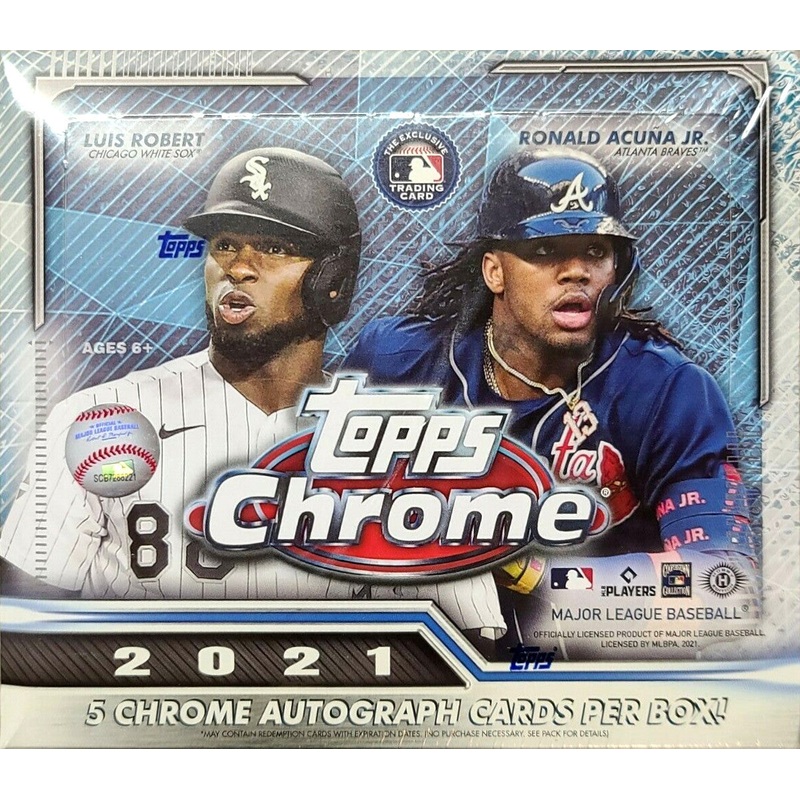 2021 Topps Chrome Baseball Hobby Jumbo Box
