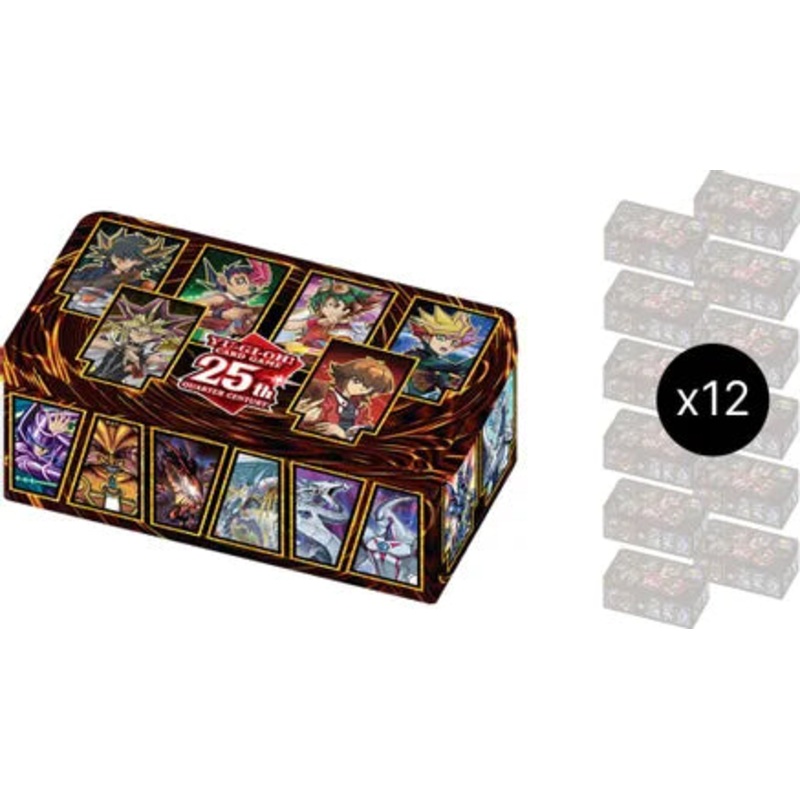 Yu-Gi-Oh! TCG: 25th Anniversary Tin: Dueling Heroes (Case of 12) (1st Edition)