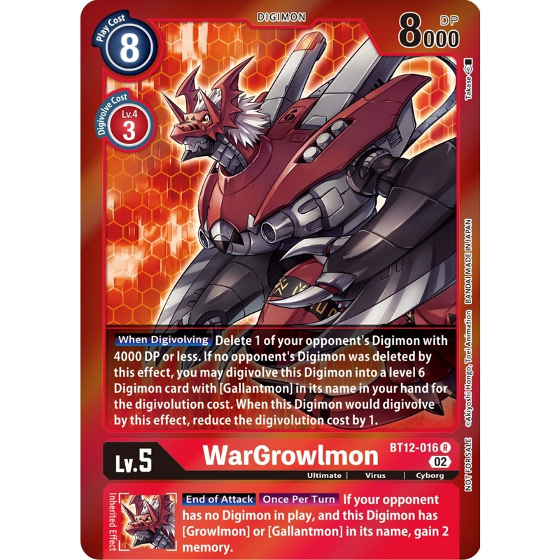 WarGrowlmon [BT12-016] (Tamer Party -Special-) [Across Time Promos]