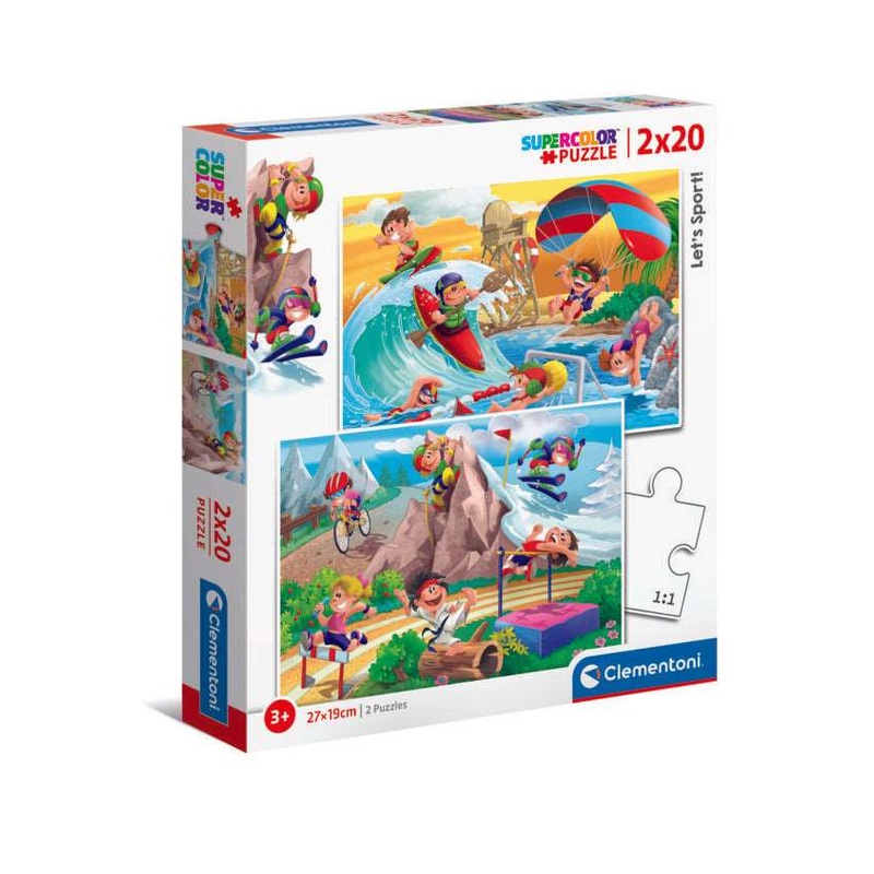2 20 Piece Puzzles - Let's Sport