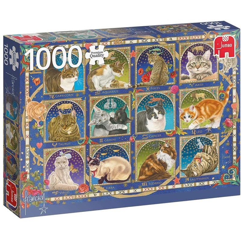 1000 Piece Puzzle - Cats Horoscope