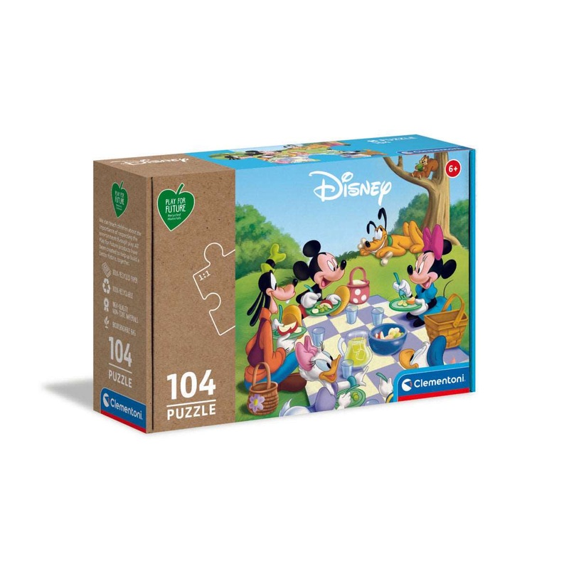 104 Piece Jigsaw Puzzle - Play For Future: Mickey and Friends