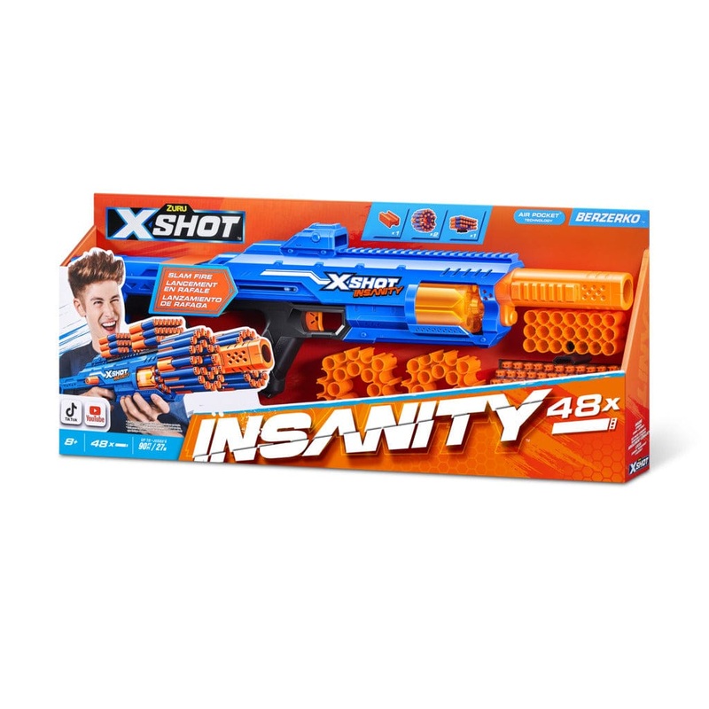 X-SHOT-INSANITY-SERIES 1 BERZERKO8SHOT (84 darts)