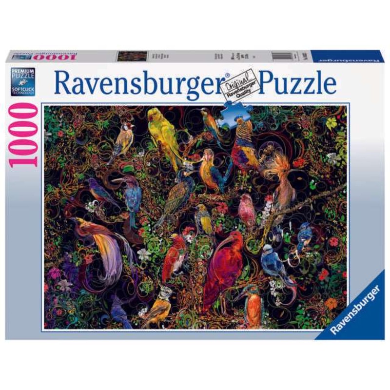 1000 Piece Puzzle - Art Birds
