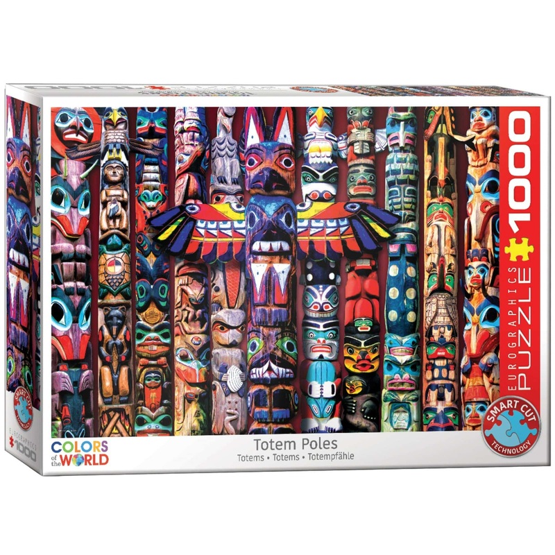 1000 Piece Puzzle - Canadian Totem Poles