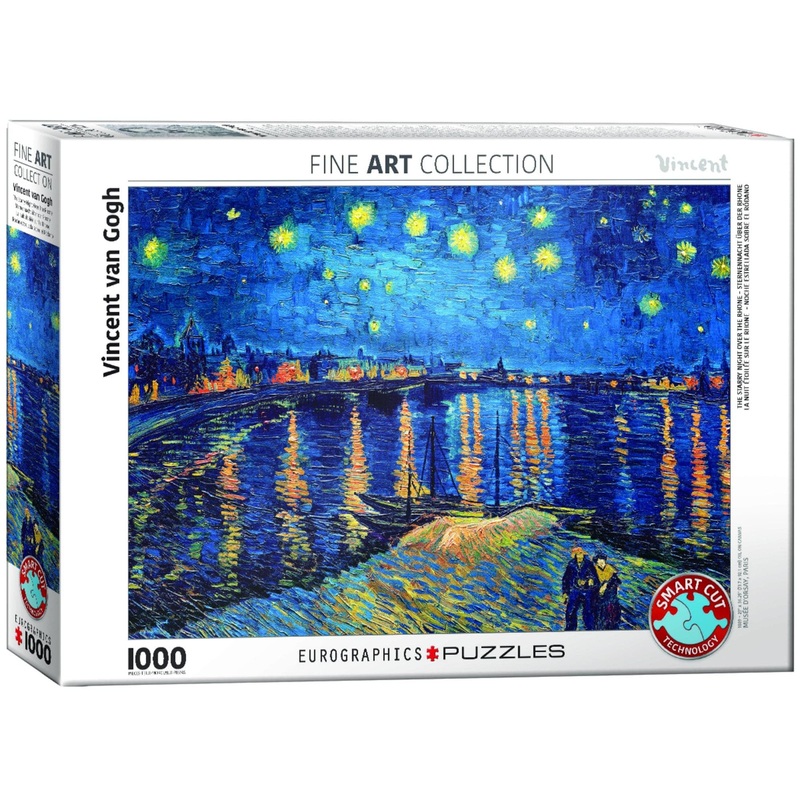 Puzzle da 1000 Pezzi - van Gogh, Vincent: EG-The Starry Night Over the R