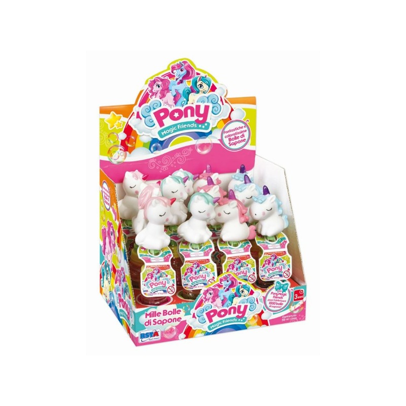 PONY SOAP BUBBLES 12 PCS DISPLAY 50 ML