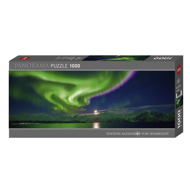 1000 Piece Panorama Puzzle - Humboldt Edition: Aurora Borealis