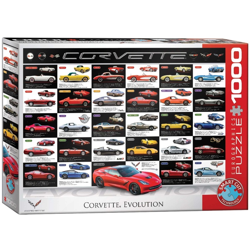 1000 Piece Puzzle - Corvette Evolution