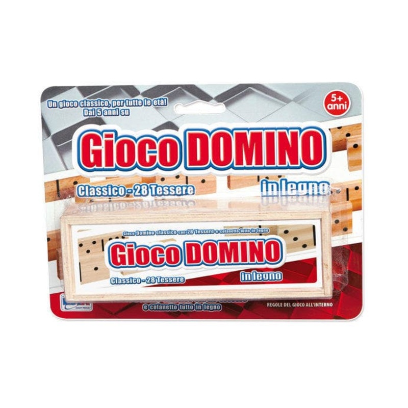 Wooden Domino Game 28 Tiles
