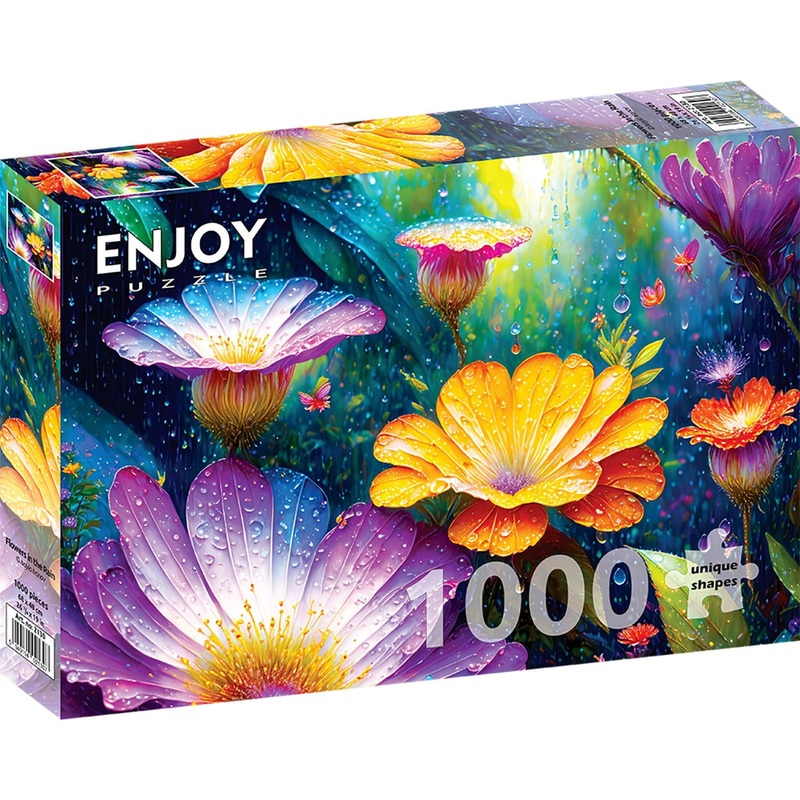 Puzzle 1000 pezzi - Flowers in the Rain