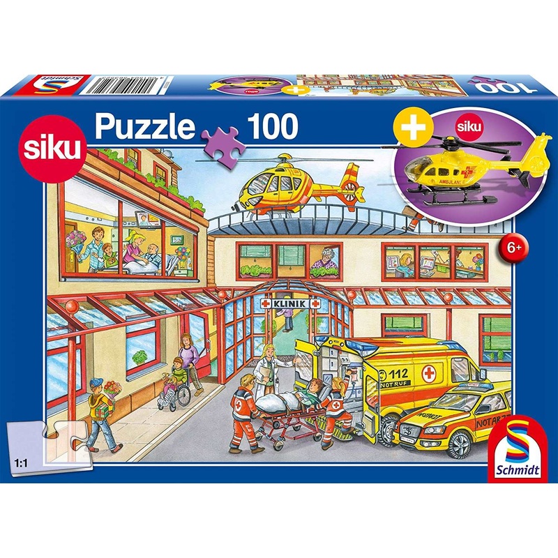 100 Piece Puzzle with Gadget - Rescue Helicopter