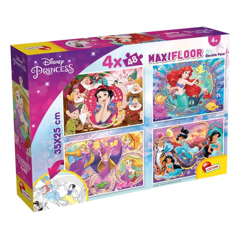 DISNEY PUZZLE MAXIFLOOR 4 X 48 PRINCESS