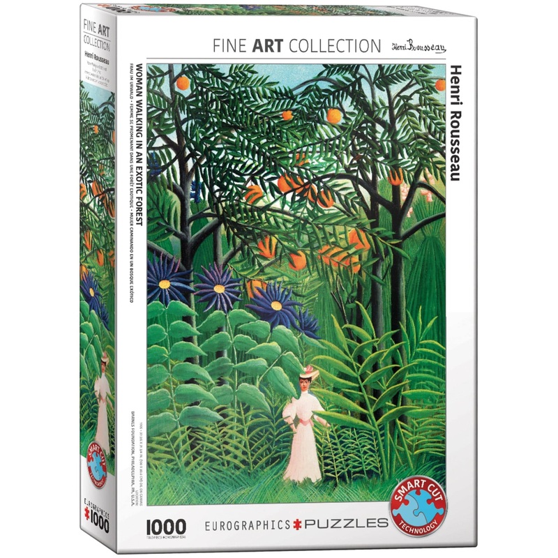 Puzzle da 1000 Pezzi - Henri Rousseau: Woman in an Exotic Forest by Henri Rousseau