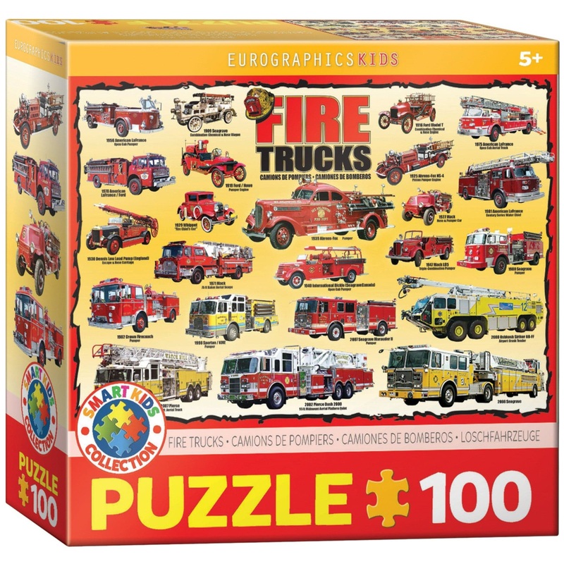 100 Piece Puzzle - Fire Trucks 100-Piece Puzzle