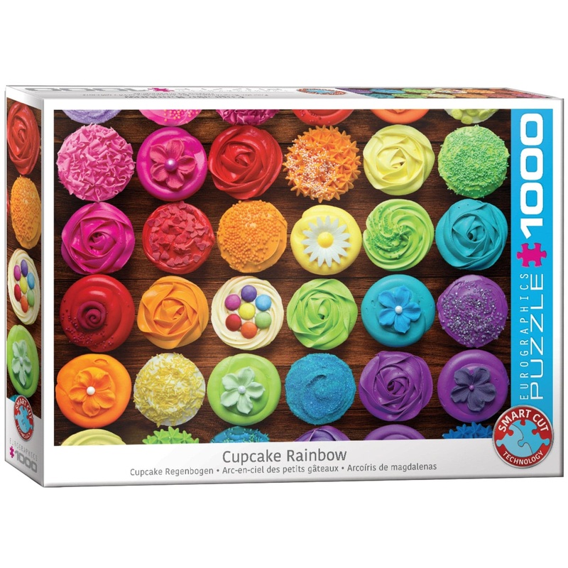 1000 Piece Puzzle - Cupcake Rainbow