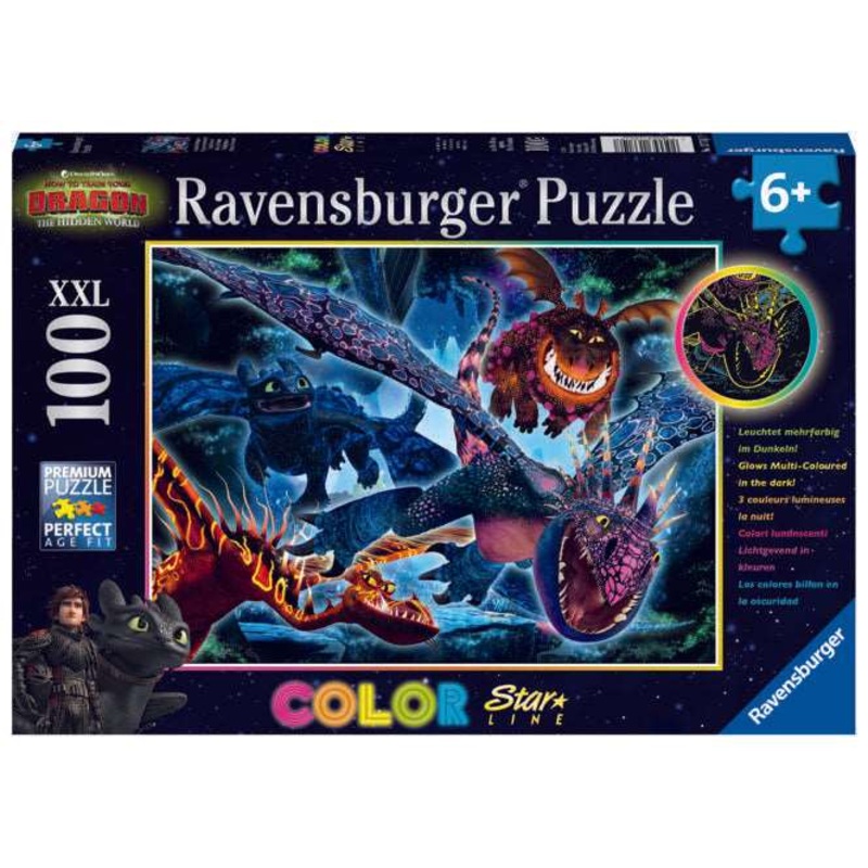 100 Piece Color Star XXL Puzzle - How to Train Your Dragon: The Hidden World