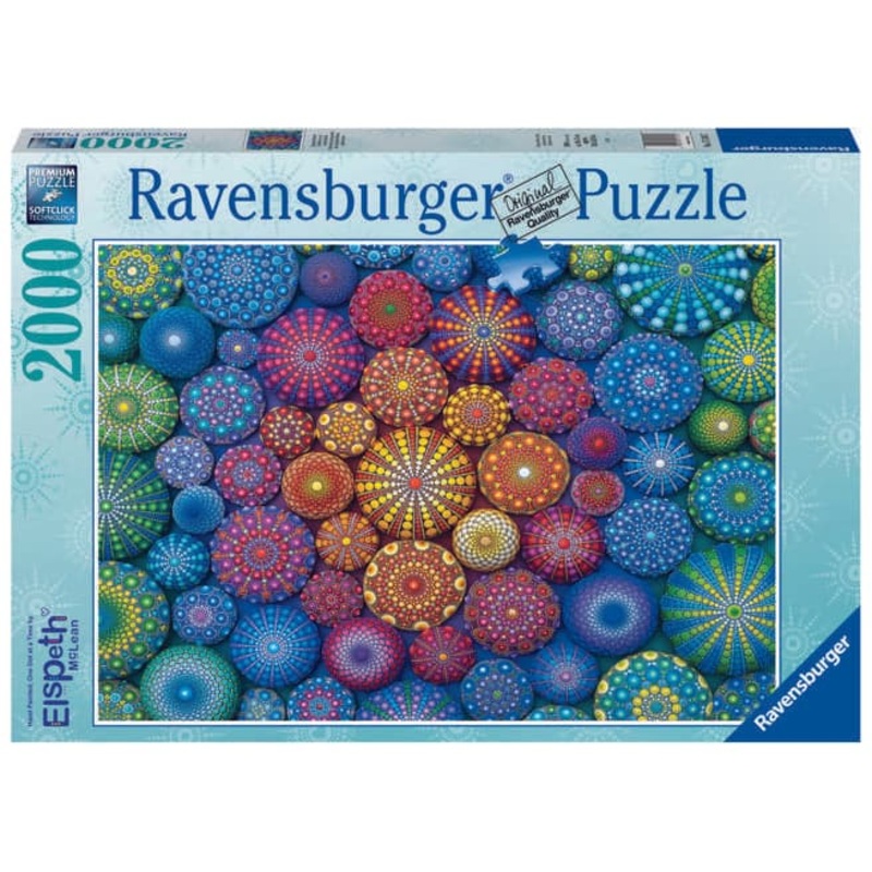 2000 Piece Puzzle - Mandala Rainbows