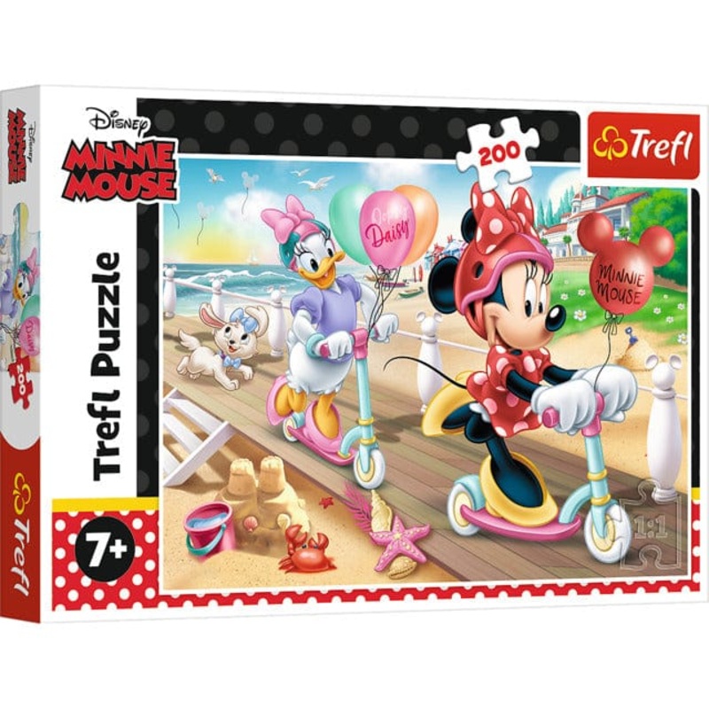 200 Piece Puzzle - Minnie on the Beach