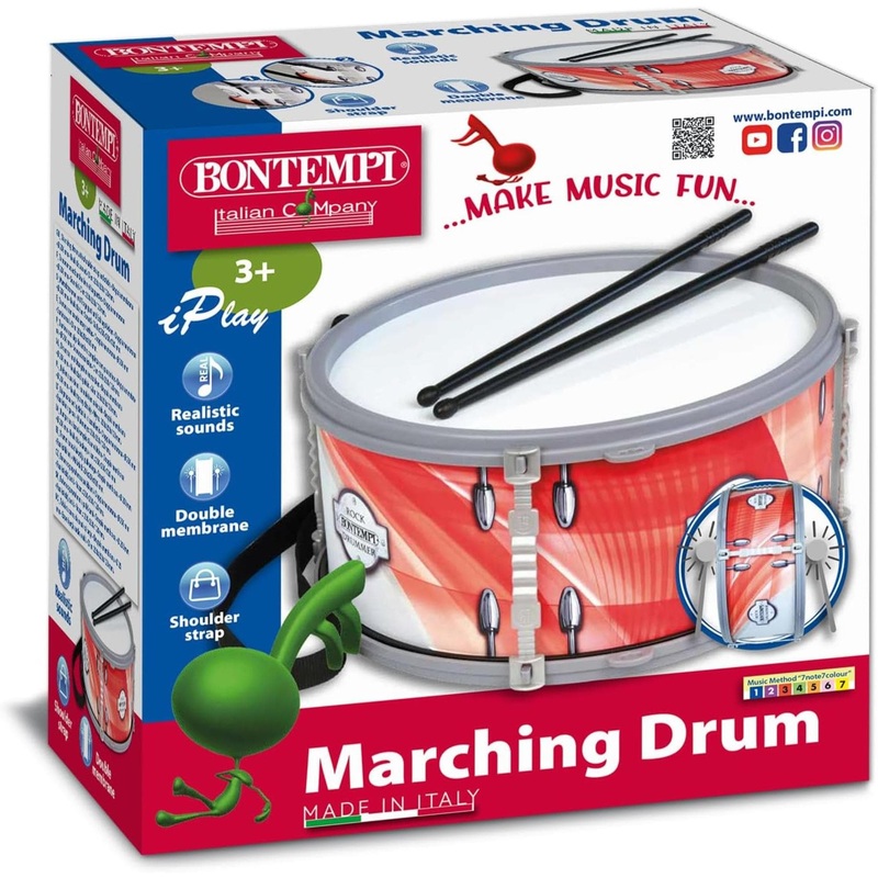 Double membrane drum with shoulder strap complete with  25 cm drumsticks