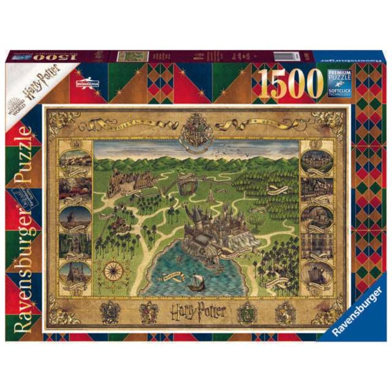 1500 Piece Puzzle - Harry Potter: Hogwarts Map