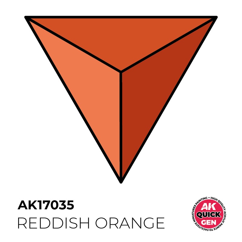 AK Interactive Quick Gen - Reddish Orange 18 ml